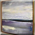 A06. Framed T. S. Harris abstract landscape. 31.5”h x 31.5”w 